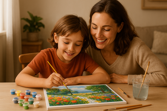 Mother and Daughter Paint by Numbers