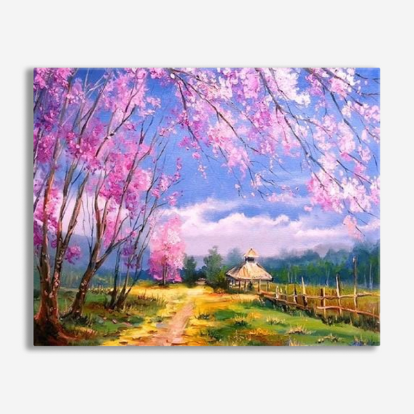 Spring Cherry Tree - Paint By Number Kit