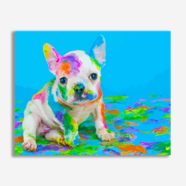 Colorful Dalmatian Puppy - Paint By Number Kit