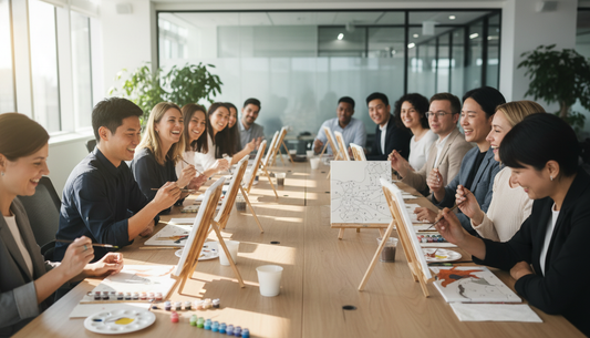 Paint-By-Numbers Kits Are the Perfect Corporate Team-Building Activity