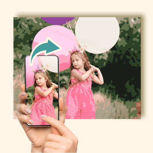 Made in USA - Custom Paint by Numbers Canvas