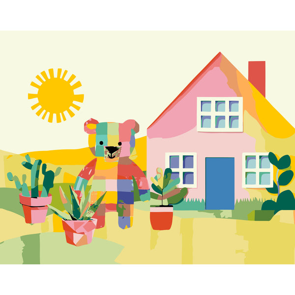 Sunny Bear’s Happy House – Paint by Numbers Kit | 20