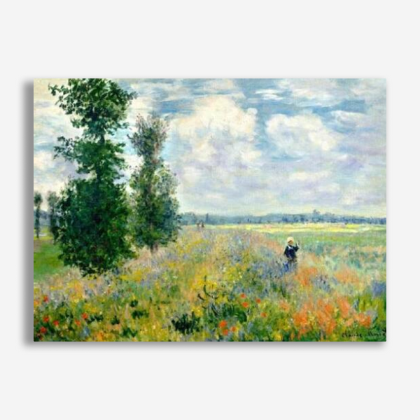 Poppy Fields Near Argenteuil- Paint By Numbers Kit